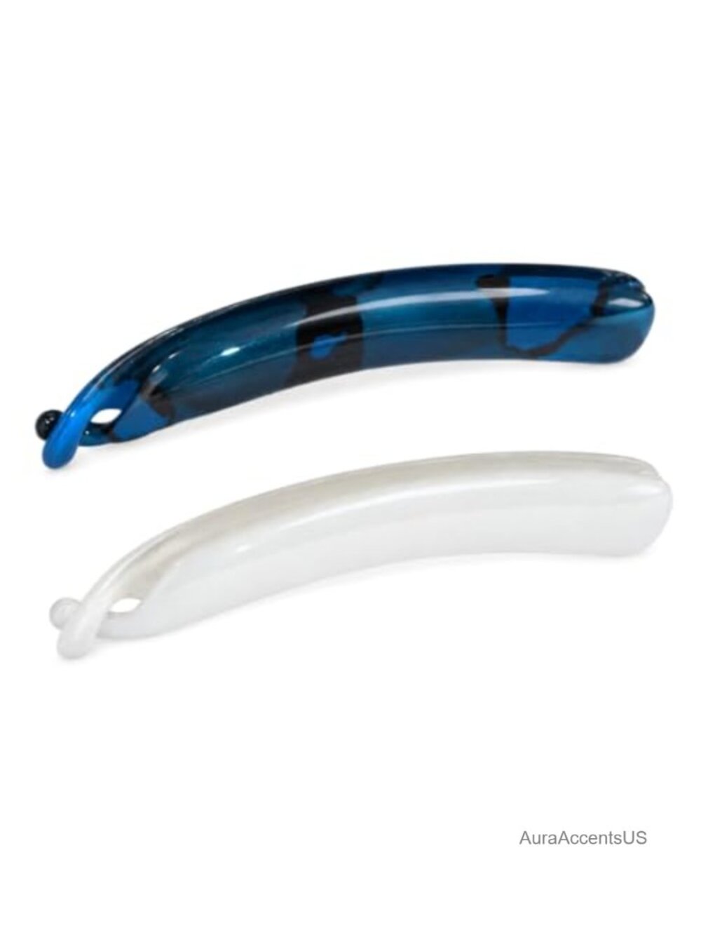 French Banana Clip Ponytail Hair Accessories Cellulose Acetate 2 Pack